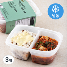 정성담은한상 바질토마토소스 닭가슴살 치즈 렌틸콩 덮밥 (냉동), 550g, 3개