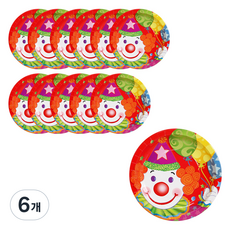 PARTYSHOW 派對盤 小丑 18cm, 6入, 6個
