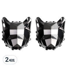 DE CAT 車用芳香劑 鏡面灰 2入 + 補充液 30ml + 一般夾 2入 + 長夾 2入 + 補充環 4入 + 包裝盒 + 提袋 套組 所有車型通用, 2套, 黑櫻桃香