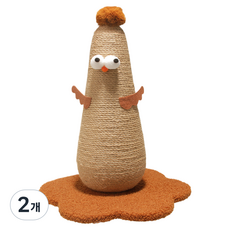 모픽 고양이 꼬꼬 스크래쳐 기둥형, 베이지, 2개
