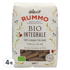 룸모 유기농 통밀 푸질리, 4개, 500g