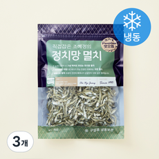 조혜정의멸치연구소 품질인증 정치망 멸치 볶음조림용 (냉동), 150g, 3개