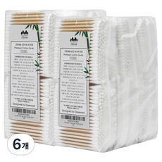 Geurinnaeil 竹製棉花棒, 6個, 1200件