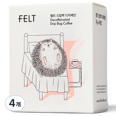 펠트 드립백커피 디카페인, 10g, 6개입, 4개