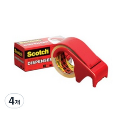 3M Scotch 包裝用膠帶臺, 單一顏色, 4個