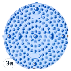 S-SportPlus+ 圓形指壓板 小 35cm 藍色 足底按摩 穴道刺激 舒緩疲勞, 3個