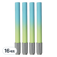 미소로운 연필 홀더 세트 A타입, 16세트, 블루그린