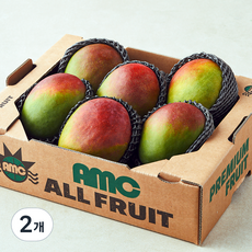 amc올프룻 페루산 애플망고, 2개, 2.4kg (6입)