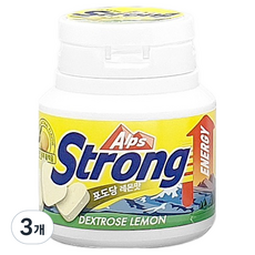 Alps Strong 葡萄糖糖果 檸檬口味, 30錠, 3罐, 60g