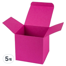 BUNTBOX 컬러큐브 선물상자 M, 마젠타, 5개