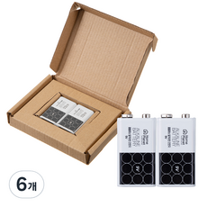 홈플래닛 알카라인 건전지 9V, 6개, 1개입