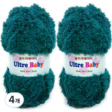 Happysil ULTRABABY 編織線 4入, 1060 藍綠色, 4個