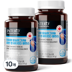 INTERO 鈣鎂鋅&維他命D平衡 117.45g, 1305mg, 10個, 90錠