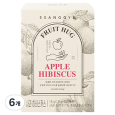 쌍계명차 과일 허그티 사과 히비스커스, 1.5g, 10개입, 6개