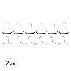 Livrika 萬用多功能縫隙收納圍巾領帶帽子掛勾 2款 x 6入組, 黑色, 白色, 2套