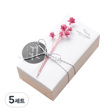 La Sault Flower嘉年華永生花 Pepero 2入禮盒組 粉色迷你錐, 原味辣椒醬 (1 塊) + 杏仁辣椒醬 (1 塊), 5套