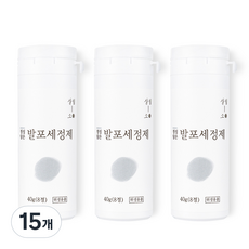 살림소 발포 세정제 텀블러 클리너, 40g, 15개