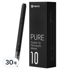 KaCO Pure 雙頭油性奇異筆, 30個, 黑色