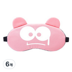 可愛表情眼罩, 粉紅色, 6個