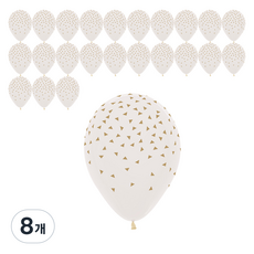 셈퍼텍스 트라이앵글 클리어 풍선 30cm 12p, 투명, 8개