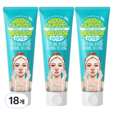 아리얼 스무스앤퓨어 딥 클린 클렌징폼, 120ml, 18개