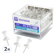 화신 장구핀 리치팩 클리어, 140개입, 2개