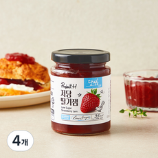 에스피씨삼립 프로젝트H 저당 딸기잼, 220g, 4개