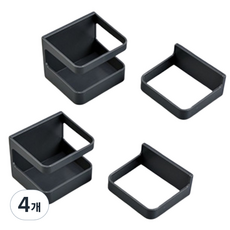 보나라온 벽걸이형 우산 꽂이, 4개, 01 블랙