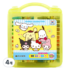 GLOBE CHEMICAL 三麗鷗角色蠟筆, 4個, 24色