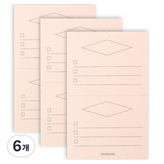 PAPERIAN Make a Memo 我的清單, 80入, 粉色 My List03, 6個