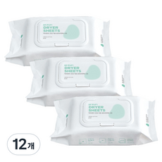 닥터퓨리 건조기용 시트 섬유유연제 코튼향 본품, 80개입, 12개