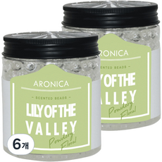 아로니카 센티드 비즈 방향제 본품, 200g, 6개, 릴리오브더밸리