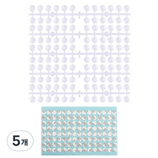 MakeGreat 圓凸美甲色卡, 象牙白, 5個