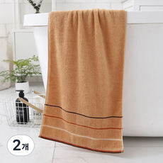 소니오 심플 소프트 샤워 바스타월 200g 폴리에스테르사, 03 커피, 2개