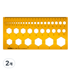 KORING 六角形板 K-109, 2個, 單一顏色