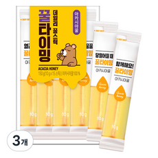 녹차원 꿀타이밍 아카시아 꿀스틱 15p, 3개, 150g