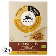 alce nero 尼諾 Couscous全麥義大利麵, 500g, 2個