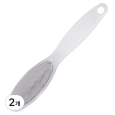 Bluecozy 纖薄不鏽鋼足部去角質器 白色, 2個, 1入, 60g
