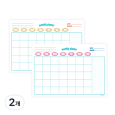 Monolike 復古流行 A4 週計畫本, 2個, 02 粉紅色