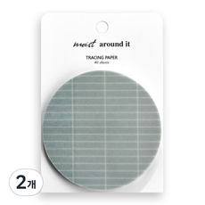 PLEPIC Moist Around It 便條紙, 2個, 都會磚紋