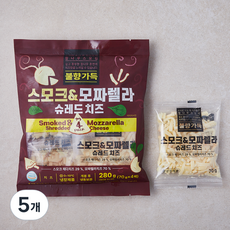 스모크 & 모짜렐라 슈레드 치즈, 70g, 4개입, 5개