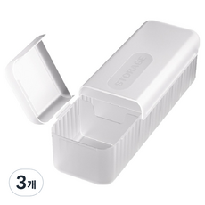 쿠캐치 USB 케이블 정리 보관함, 반투명, 3개