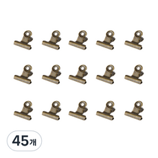 브리스크스타일 컬러 메탈 클립 브라운, 3 x 3.2 x 1.8 cm, 45개