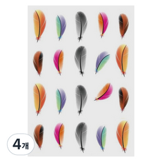 貝緹帕 水印美甲貼紙 A, 2, 4個