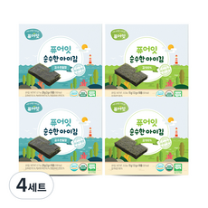 퓨어잇 순수한 아이김 김 100% 2p + 김 앤 천일염 2p 세트, 김, 4세트