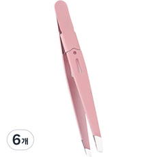 바코젤 修眉美容夾 鑷子, 粉紅色, 6個