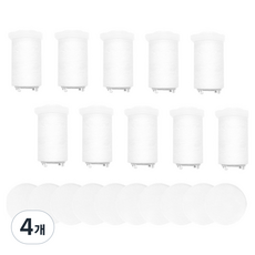 홈다움 시그니쳐 베이직 여행용 3.4cm 필터 5p, 4개, 무향