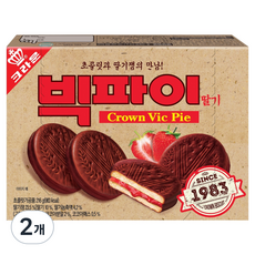 크라운 빅파이 딸기, 2개, 216g
