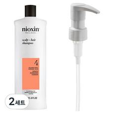 니옥신 스칼프+헤어 샴푸 1L No.4 +펌프 1kg 1L 1개, 2세트