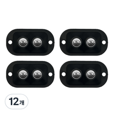 월드크린 부착식 이동 바퀴 2구 블랙, 12개